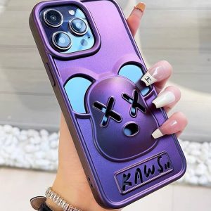 قاب Kaws Mesh بنفش مناسب گوشی های آیفون