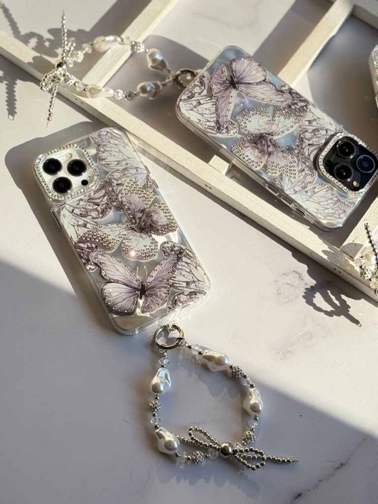 قاب Grey butterfly diamond کد M208