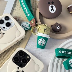 جاکلیدی سیلیکونی خرس استارباکس لیوانی کد M215