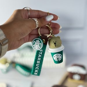 جاکلیدی سیلیکونی خرس استارباکس لیوانی کد M215