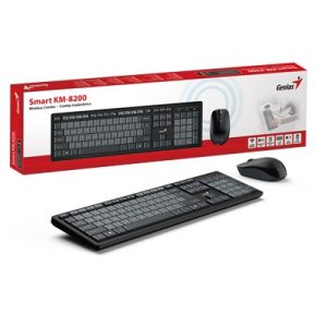 کیبورد و ماوس بی سیم جنیوس مدل SMART KM-8200